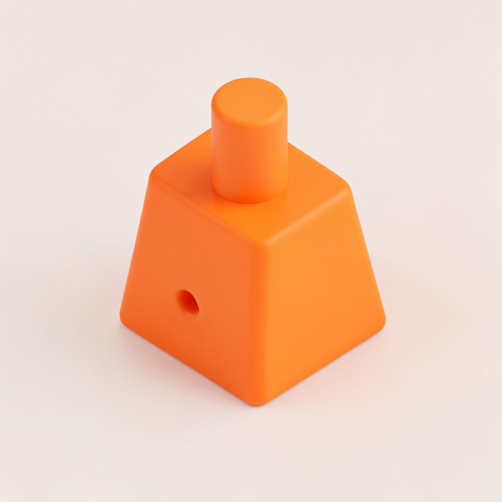 明るい色合いの上品なドールを描いたアイソメトリック3Dイラスト